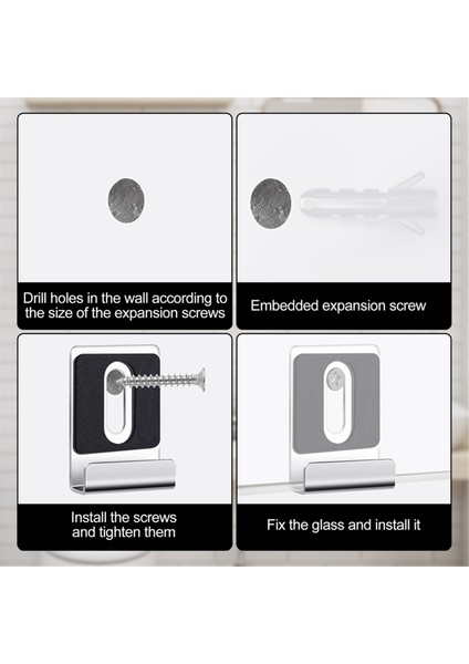 12 Adet Metal Ayna Klips Tutucu Seti Vida ile Ayna Asma Klipsleri (Yurt Dışından) fırsatları