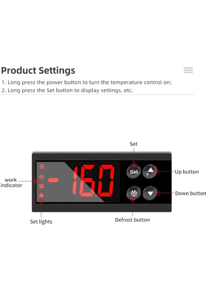 Dijital Termostat Higrostat Sıcaklık Nem Kontrol Cihazı DC12-24V (Yurt Dışından)