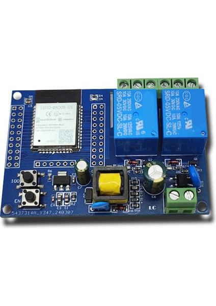 ESP32 Röle Modülü Çift Kanal Wifi Bluetooth Röle Modülü (Yurt Dışından)