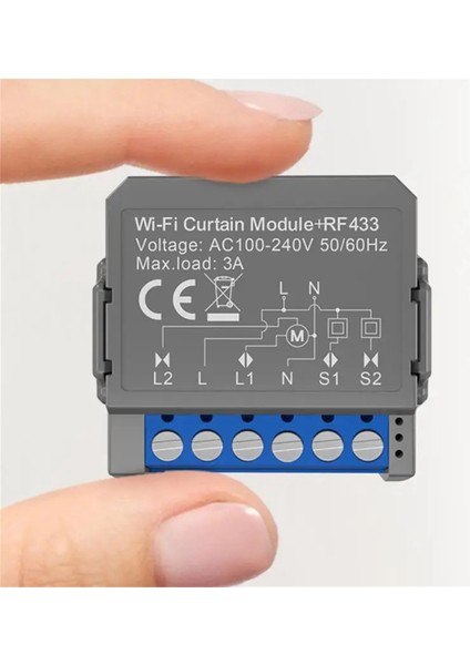 Tuya Akıllı Wifi Perde Anahtarı Perde Anahtarı RF433 (Yurt Dışından)