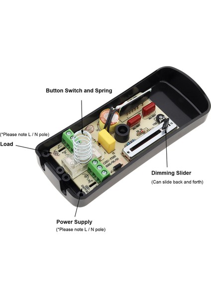 220V Ayak Dimmer Anahtarı Ayakla Çalışan LED Dimmer Anahtarı (Yurt Dışından)