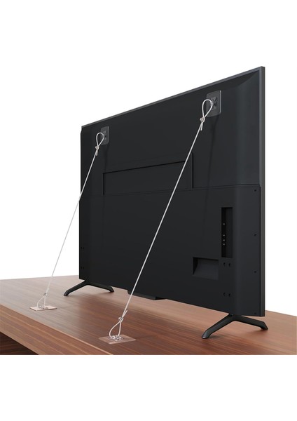 Paket Ayarlanabilir 42 Inç Tv Güvenlik Kayışları Matkap Gerektirmez (Yurt Dışından)
