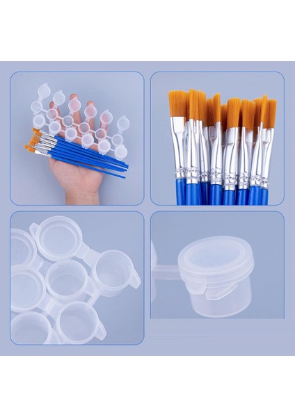 20 Şerit 120 Kutu Boş Boya Şeritleri Boya Kavanozu Bardakları (Yurt Dışından) indirimleri