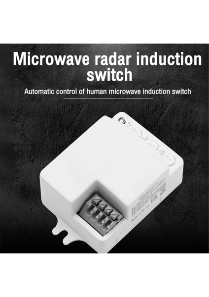 5.8ghz Mini Mikrodalga Radar Hareket Sensörü Anahtarı AC85-265V (Yurt Dışından)