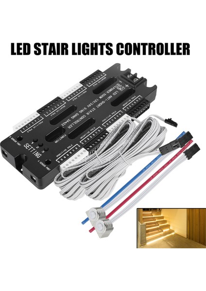 Merdivenler Için Esnek Şerit Iç Mekan LED 32 Kanal Işık Kontrol Cihazı (Yurt Dışından)