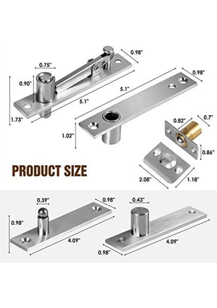 Kapı Pivot Menteşesi Pivot Menteşe Sistemi Tip I (Yurt Dışından) indirimleri