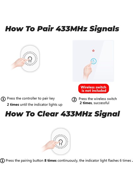 RF433 Wifi Akıllı Anahtar Tuya 16A Işık Anahtarı Ev Kesici Rölesia (Yurt Dışından)