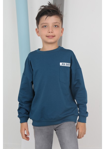 Erkek Çocuk Baskılı Sweatshirt