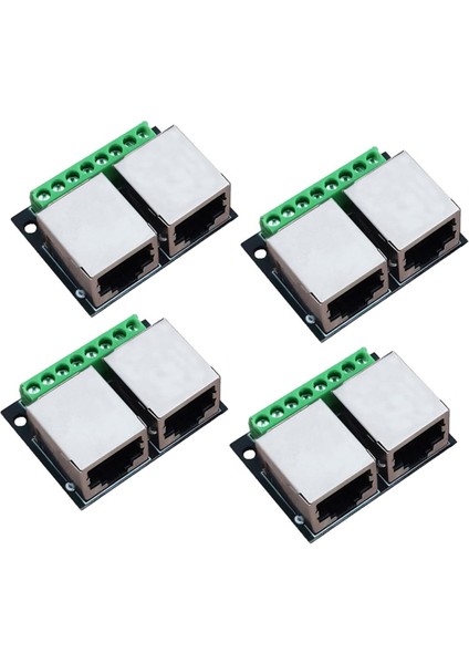 4 Adet RJ45 Ethernet Çift Dişi Terminal Breakout Kartı (Yurt Dışından)
