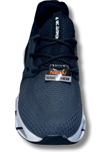 2202 Füme Siyah Beyaz Amortisör Tabanlı Bağcıklı Erkek Spor Ayakkabı 43 modelleri