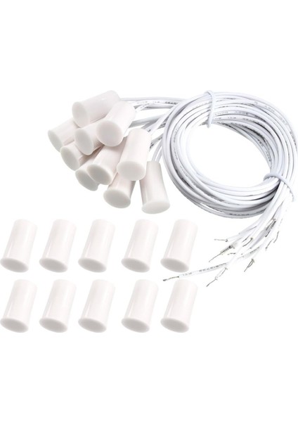 Manyetik Kapı Anahtarı Rc-33 Nc Gömme Kablolu Sensör Alarmı 10 Set (Yurt Dışından)