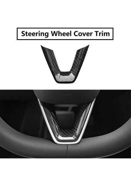 Araba Direksiyon Simidi Kapağı Trim Sticker Iç Aksesuarlar Için (Yurt Dışından)