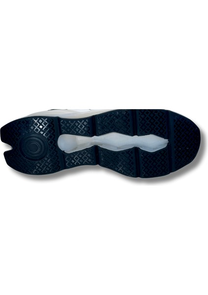 2277 Beyaz Siyah Kırmızı Amortisör Tabanlı Bağcıklı Erkek Spor Ayakkabı 41 modelleri