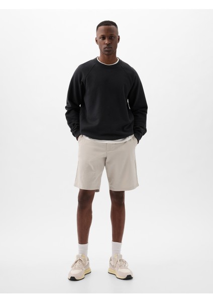 Erkek Gri 10" Vintage Şort