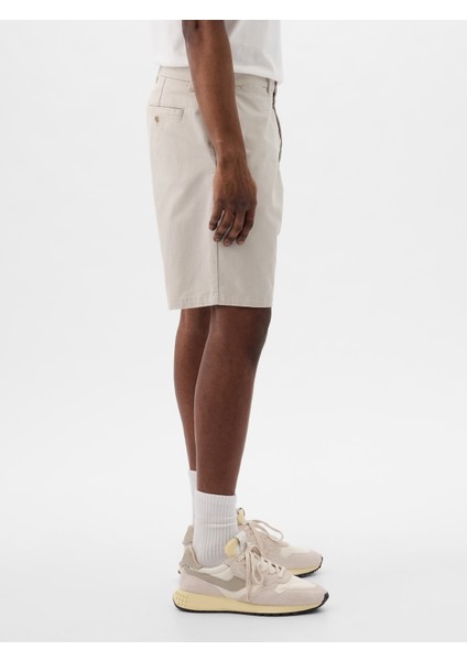 Erkek Gri 10" Vintage Şort indirimleri