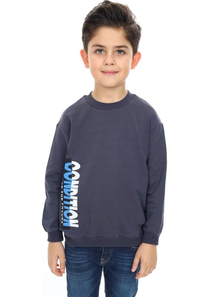 Erkek Çocuk Ön ve Arka Baskılı Sweatshirt