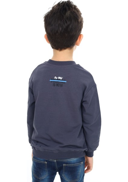 Erkek Çocuk Ön ve Arka Baskılı Sweatshirt fırsatları