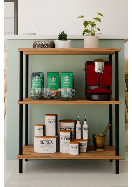 3 Raflı Çevir-Kur Çok Amaçlı Raf Ünitesi Mutfak Ofis Düzenleyici Kolay Kurulum Portatif Organizer Raf fiyatları