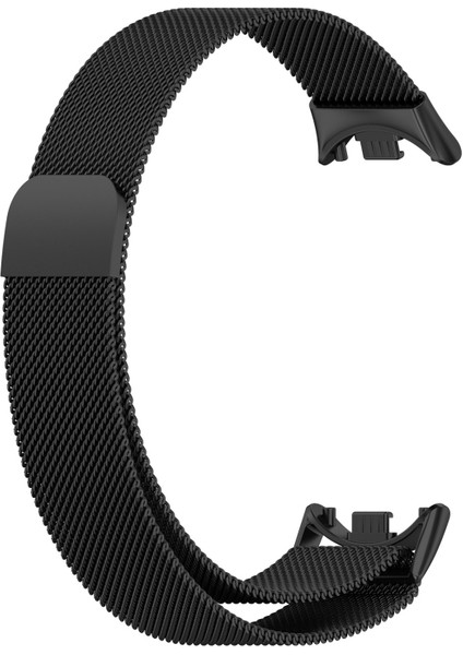 Xiaomi Mi Band 10 / Mi Band 9 / Mi Band 8 Uyumlu Mıknatıslı Paslanmaz Metal Hasır Milano Kordon Kayış