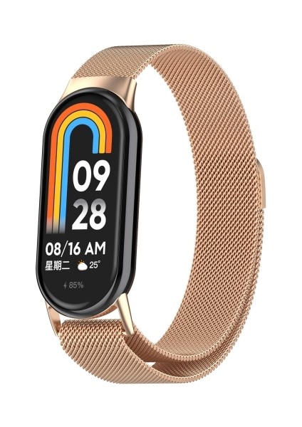 Xiaomi Mi Band 10 / Mi Band 9 / Mi Band 8 Uyumlu Mıknatıslı Paslanmaz Metal Hasır Milano Kordon Kayış fiyatları