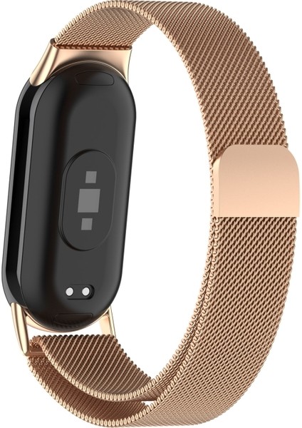 Xiaomi Mi Band 10 / Mi Band 9 / Mi Band 8 Uyumlu Mıknatıslı Paslanmaz Metal Hasır Milano Kordon Kayış modelleri