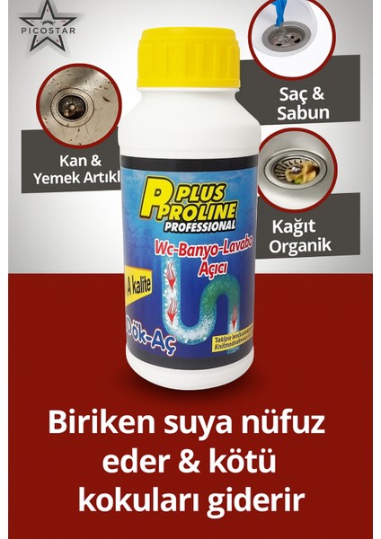 Ultra Güçlü 500 gr Dök- Aç Lavabo Açıcı – Tıkanıklıkları Hızla Açar, Etkili Formül