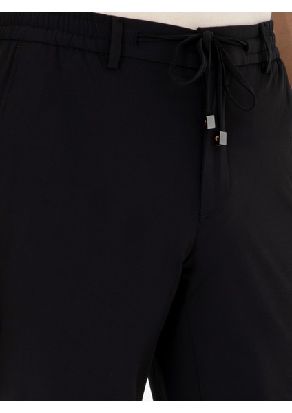 Erkek Siyah Slim Fit Kumaş Pantolon 50305035-VR046 indirimleri