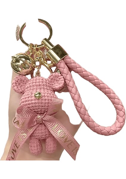 Tüylü Ponpon Anahtarlık Yumuşak Araba Anahtarlığı Ponpon Anahtarlık Anahtarlık Bayan Çanta Kolye (Yurt Dışından)