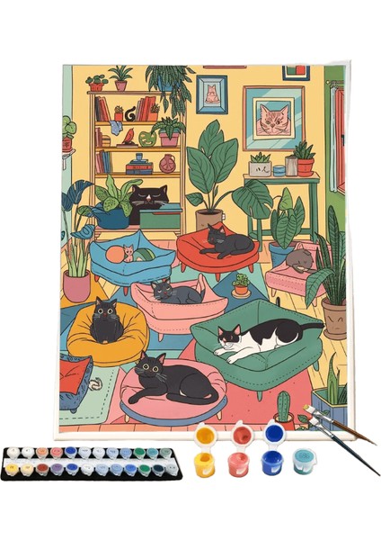 Yeni Dijital Yağlıboya Retro Sanat Kültür Dijital Yağlıboya El Yapımı Yetişkin Çocuk Hediye Duvar Dekorasyonu Dijital Sanat (Yurt Dışından)