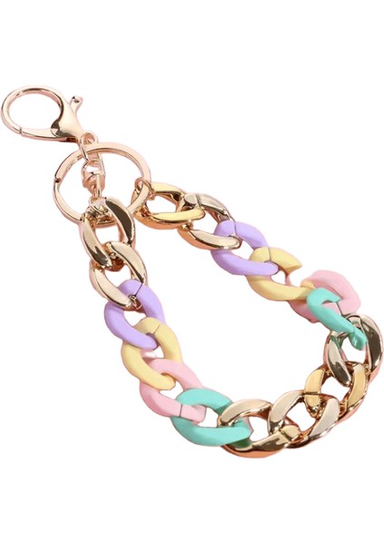 Tüylü Ponpon Anahtarlık Yumuşak Araba Anahtarlığı Ponpon Anahtarlık Anahtarlık Bayan Çanta Kolye (Yurt Dışından)