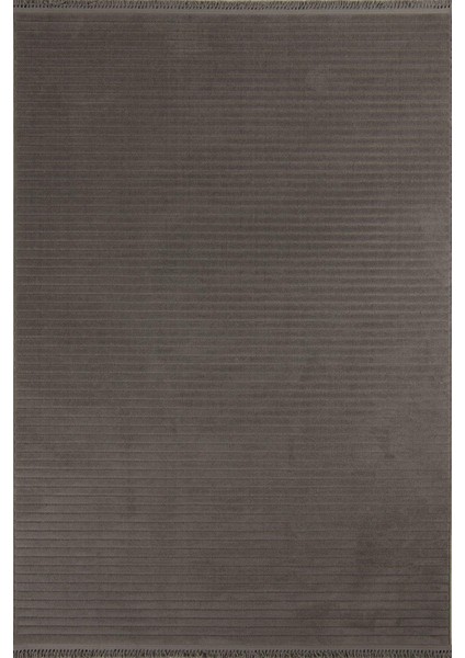 Molde 9214 Koyu Gri Koridor Halısı Kesme Yolluk Mutfak Halısı Modern Salon halısı