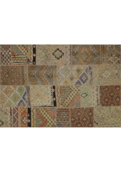 El Dokuma Patchwork Halı 160 x 230 cm 6094