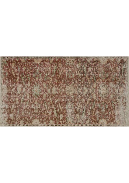 El Dokuma Eskitme Vintage Halı 131 x 240 cm 8597