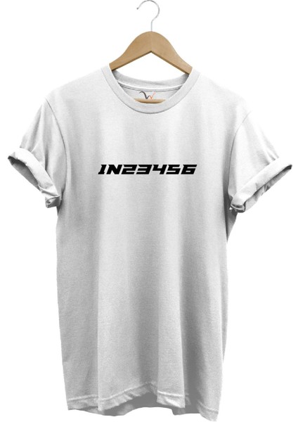 Motorsiklet Vites Geçişleri 1N23456 Şık Cool Motorcu Baskılı Regular Fit Bisiklet Yaka T-Shirt