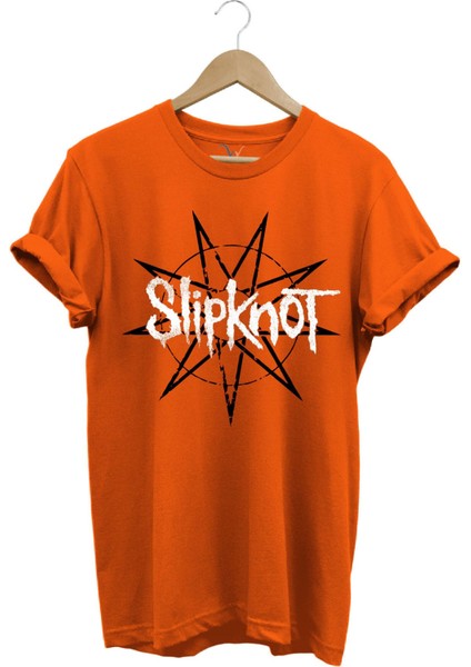 Slipknot Rock Metal Müzik Grubu Stars Baskılı Regular Fit T-Shirt