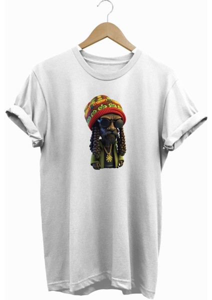 Snoop Dogg Wiggle Beret Baskılı Tshirt