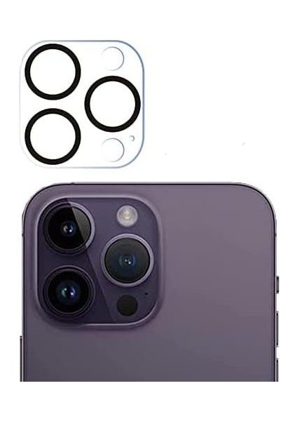 Trend iPhone 14 Pro ve 14 Pro Max Uyumlu Kamera Lens Koruyucu Temperli Cam Kamera Koruyucu 9h Sertlik Hd Şeffaf Kamera Lens Kapağı Cam Film