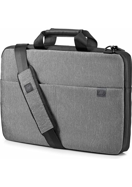 Signature 15.6 Inç Ince Üstten Beslemeli Taşınabilir Bilgisayar Çantası, Gri & Siyah