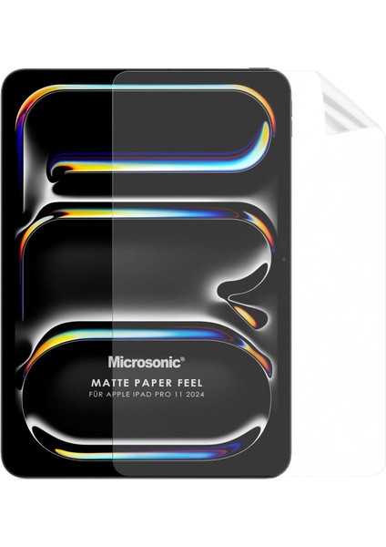 Apple iPad Pro 11 2024 (A2836-A2837) Paper Feel Kağıt Dokulu Mat Ekran Koruyucu [ipad Pro 11 2024 ile Uyumlu Ekran Koruyucu - Şeffaf]