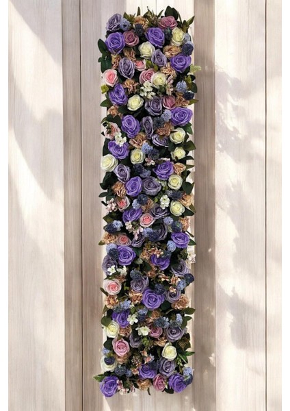 Nazan Doğal Ahşap Yapay Renkli Gül Dekor Duvar Kaplama Dikey Bahçe FP-224169 modelleri