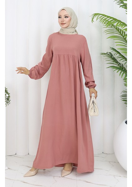 Belden Büzgülü Elbise 4102-06 Pembe fiyatları