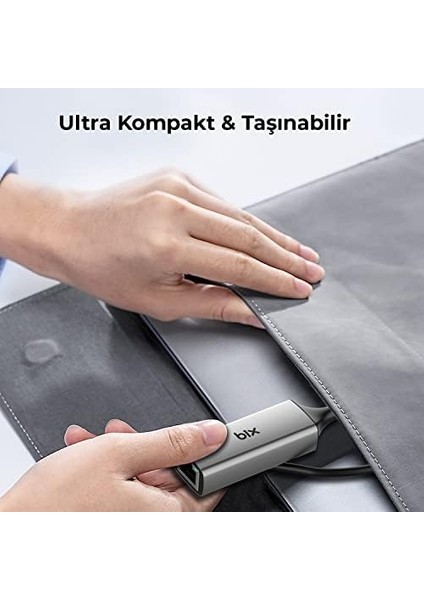 Adp-09 Type-C - Ethernet Adaptörü Gigabit RJ45 - Thunderbolt 3.1 Type-C Ağ 1000MBPS Lan Dönüştürücü Windows Xp, Mac Os, Dell Inspiron, Thinkpad ve Daha Fazlasıyla Uyumlu modelleri