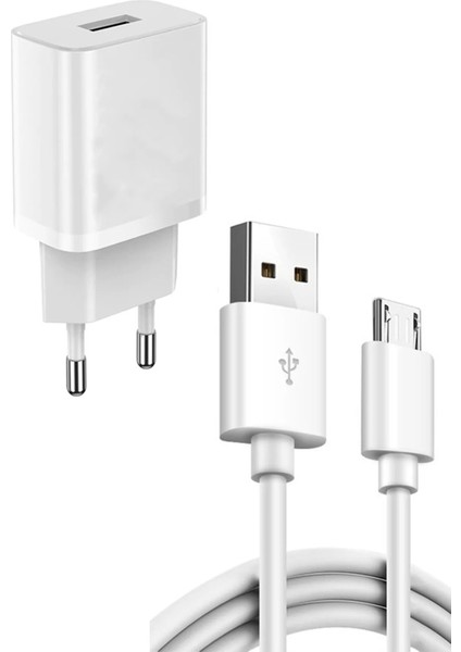 Android 12 Watt Micro Şarj Aleti Cihazı Lisanslı Data Veri Aktarım Hızlı Şarz Aleti Kablo ve Adaptör