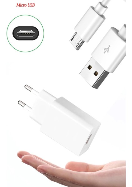 Android 12 Watt Micro Şarj Aleti Cihazı Lisanslı Data Veri Aktarım Hızlı Şarz Aleti Kablo ve Adaptör