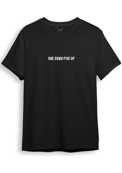Motorcu Motorsiklet Tasarım Baskılı Sırt Kanat Detaylı One Down Five Up 1N23456 Regular Fit T-Shirt modelleri