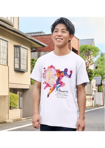 19 Mayıs Gençlik ve Spor Bayramı Tişört Çocuk Yetişkin Beyaz T-Shirt Unisex Tişört fiyatları