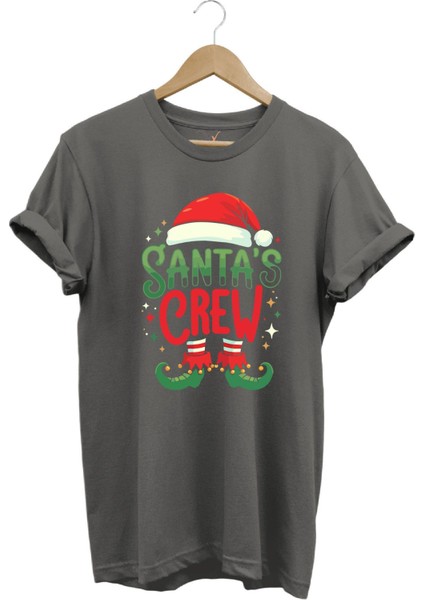 Noel Baba Yılbaşı Christmas Yeni Yıl Hediyesi Baskılı %100 Pamuk Regular Fit T-Shirt