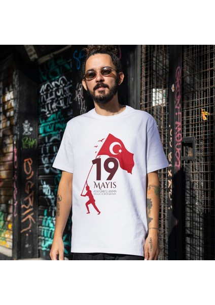 19 Mayıs Gençlik ve Spor Bayramı Tişörtleri Yetişkin Unisex