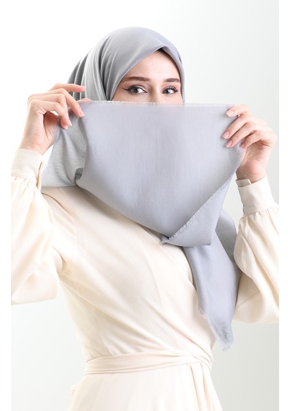 Koton Jakarlı Eşarp 90199-03 Gümüş Gri