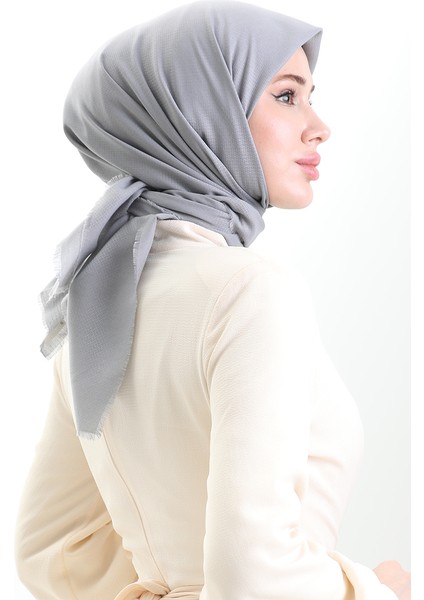 Koton Jakarlı Eşarp 90199-03 Gümüş Gri fırsatları